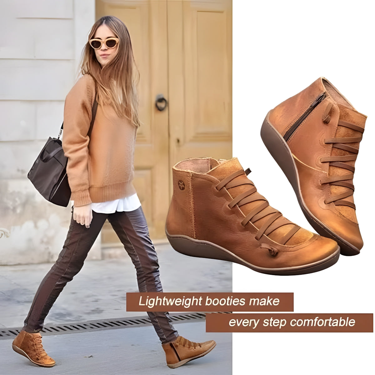 Comfortable Leather Arch Support Boots Havegoods.uk