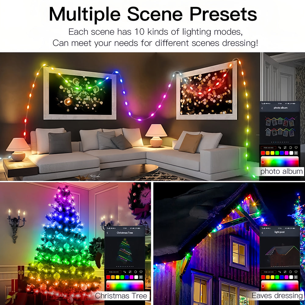 Bluetooth outdoor on sale christmas lights