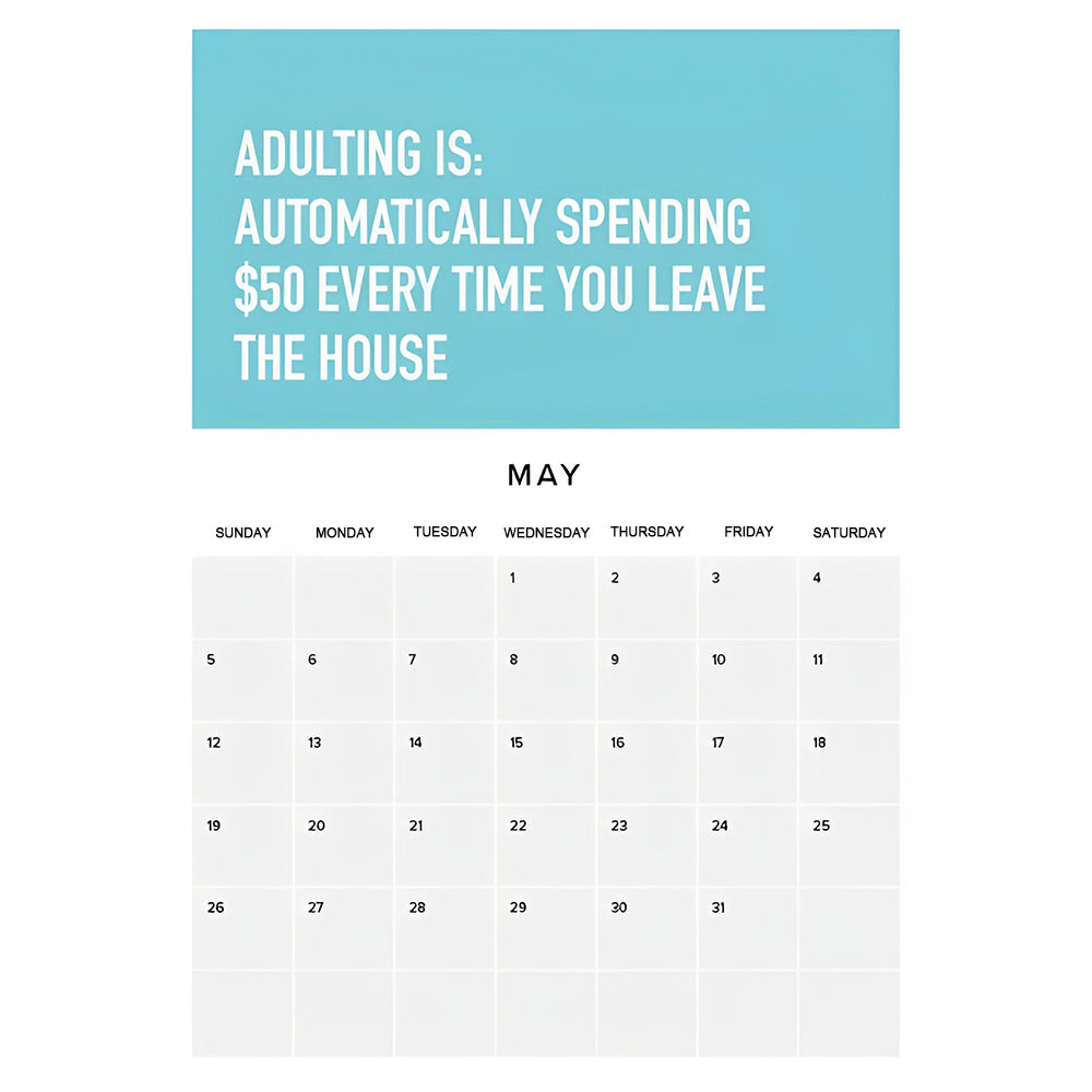 Adulting Is Hard — 2024 Calendar Havegoods.uk