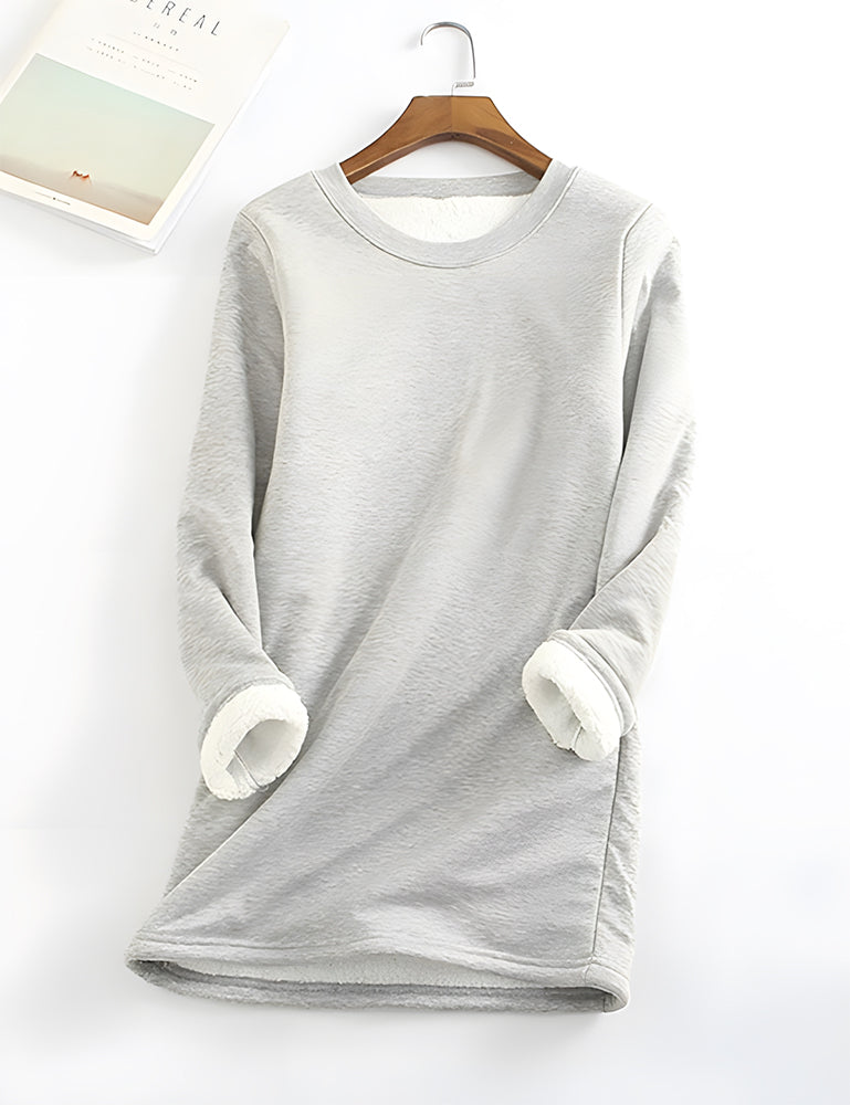 ❄Get Ready for the Cold Season❄Women‘s NEW Casual Cotton Round Neck Solid Sweatshirt (S-5XL)🙋‍♀️