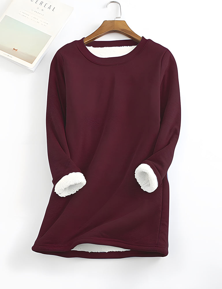 ❄Get Ready for the Cold Season❄Women‘s NEW Casual Cotton Round Neck Solid Sweatshirt (S-5XL)🙋‍♀️