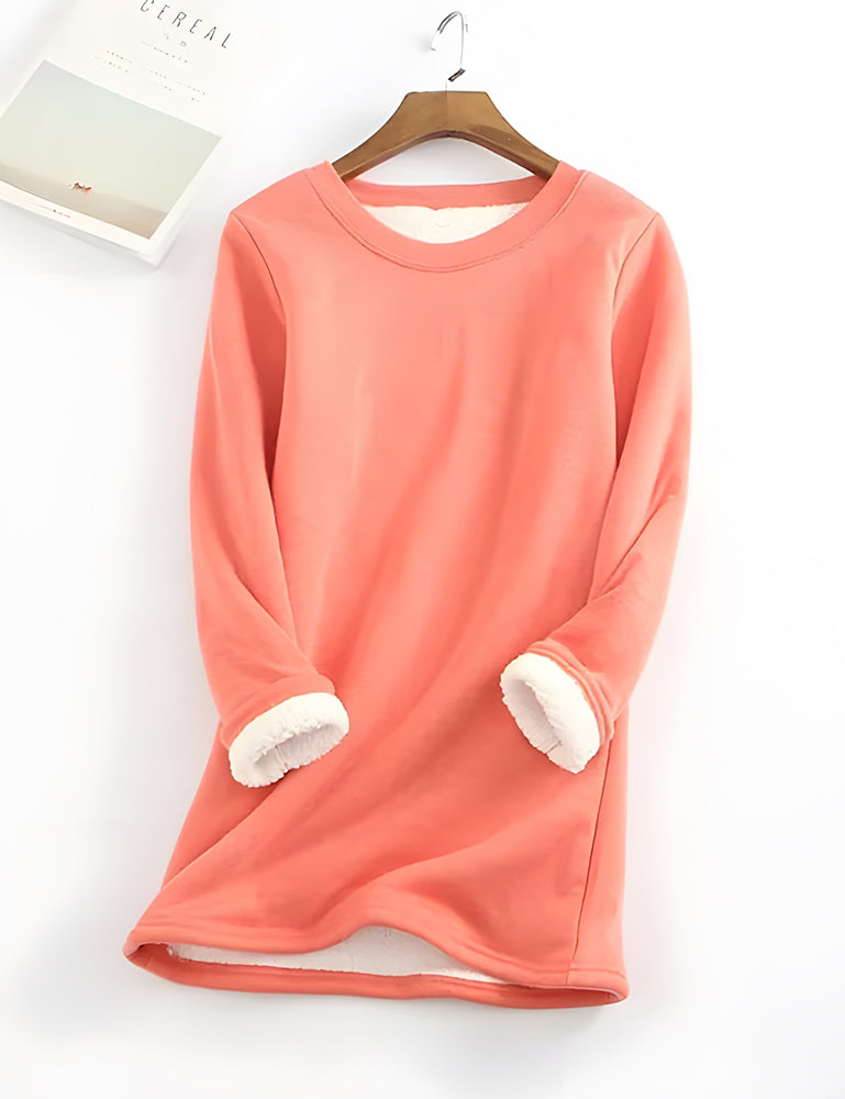❄Get Ready for the Cold Season❄Women‘s NEW Casual Cotton Round Neck Solid Sweatshirt (S-5XL)🙋‍♀️