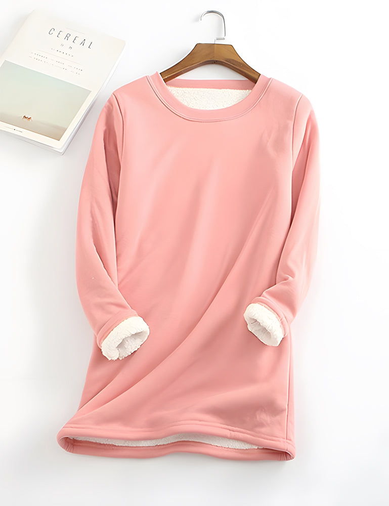 ❄Get Ready for the Cold Season❄Women‘s NEW Casual Cotton Round Neck Solid Sweatshirt (S-5XL)🙋‍♀️