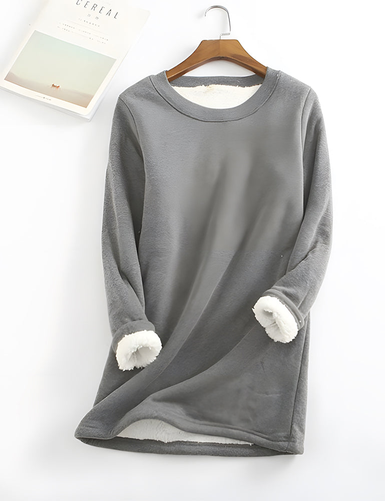 ❄Get Ready for the Cold Season❄Women‘s NEW Casual Cotton Round Neck Solid Sweatshirt (S-5XL)🙋‍♀️