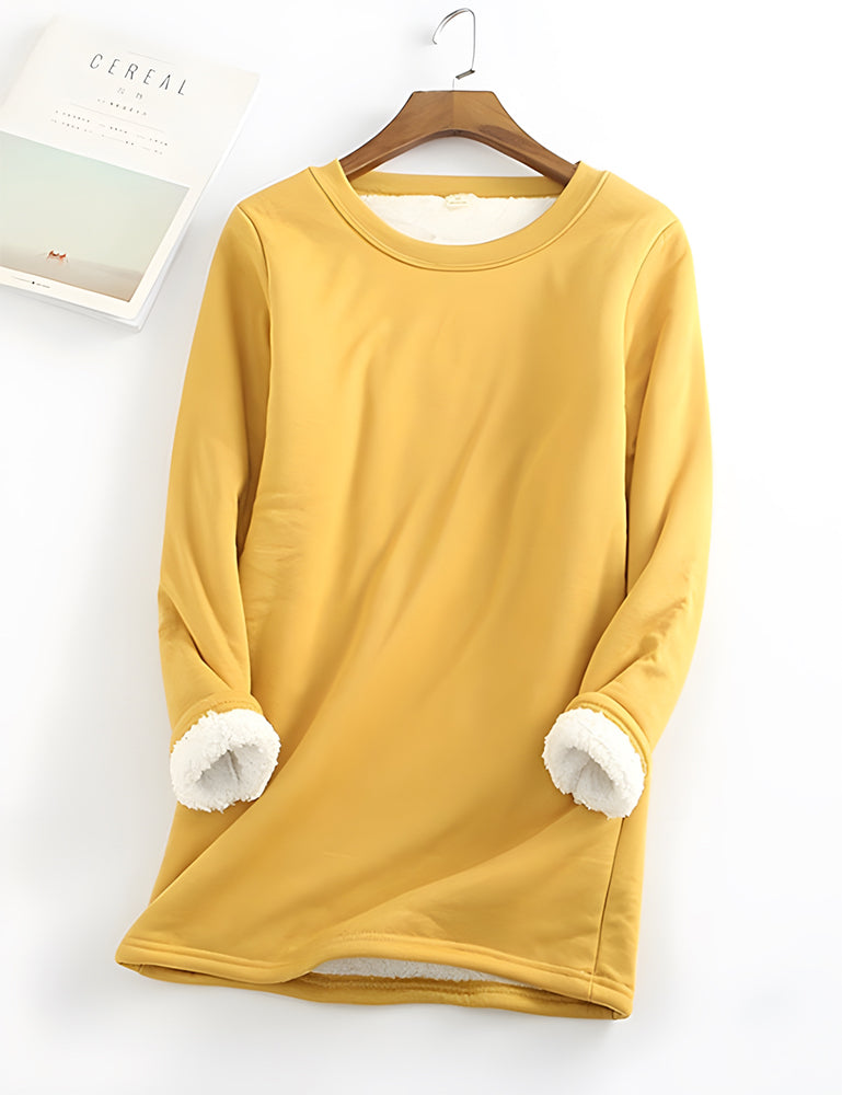 ❄Get Ready for the Cold Season❄Women‘s NEW Casual Cotton Round Neck Solid Sweatshirt (S-5XL)🙋‍♀️